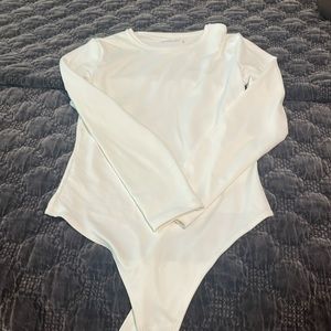 White Abercrombie Bodysuit. Sz M